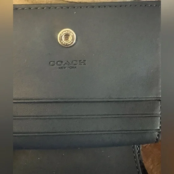 Coach Denim Snap Wallet (NWT) - Picture 7 of 10